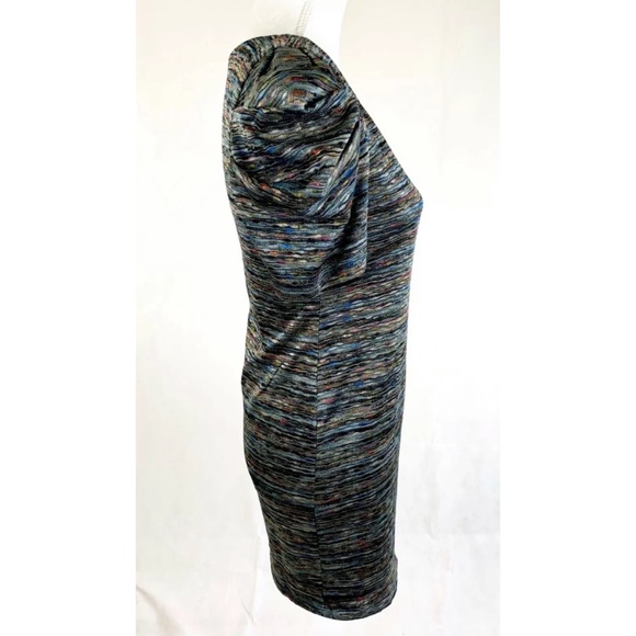 FOREVER 21 Silver Multi-Color Stretch Dress - Picture 3 of 5